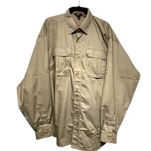 Blackhawk Warrior Wear Men's 2XL Tactical Shirt Long Sleeve‎ Beige Khaki NWOT